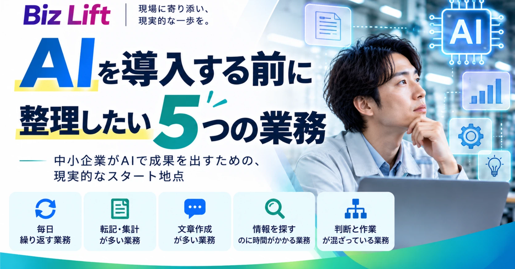 AIを導入する前に整理したい5つの業務